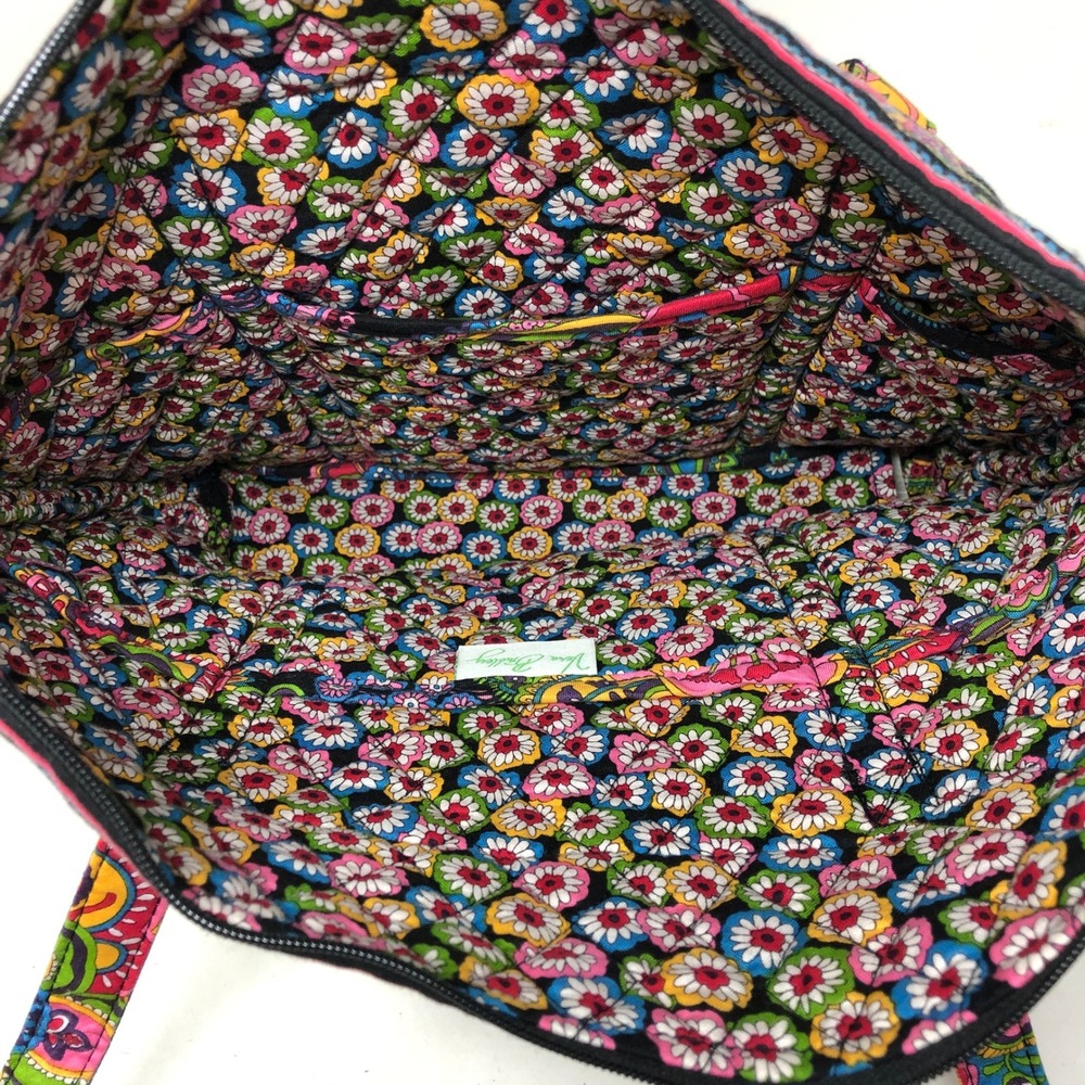 Vera Bradley Bag Lot 7 Quilted Tote Cosmetic Mini Clasp Floral Paisley Multi - Picture 8 of 15